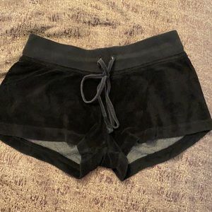 Black hard tail shorts